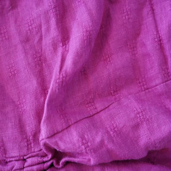 Bryn Walker Elastic Waistband Cinched Hem Linen Pants Pink Womens Size 1X - Picture 5 of 8